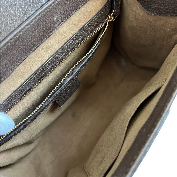 GUCCI ⭐️ Tian GG Floral Print Padlock Top Handle Shoulder Small Bag + Dust Bag - Picture 15 of 16